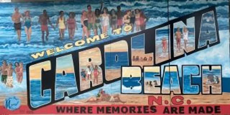 “Welcome to Carolina Beach” Art For Wall Mural